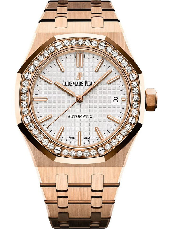 Audemars Piguet Royal Oak Lady 37 mm Rose Gold Diamond Bezel 15451OR.ZZ.1256OR.01