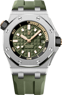 Audemars Piguet Royal Oak Offshore Diver Green Dial (Reference #  15720ST.OO.A052CA.01)