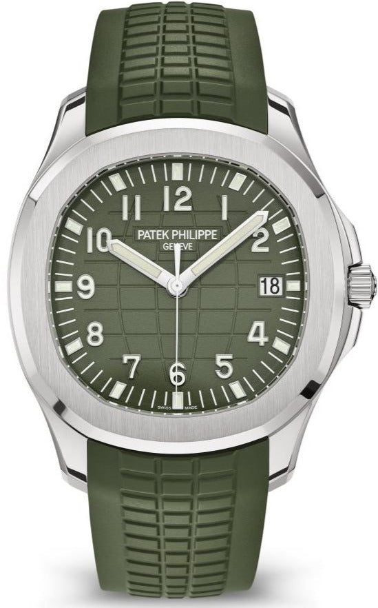 Patek Philippe Aquanaut - White Gold - Khaki Green Dial (Ref# 5168G-010)