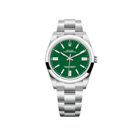 Rolex Oyster Perpetual 41 Stainless Steel - Green Index Dial - Oyster Bracelet (Ref# 124300)