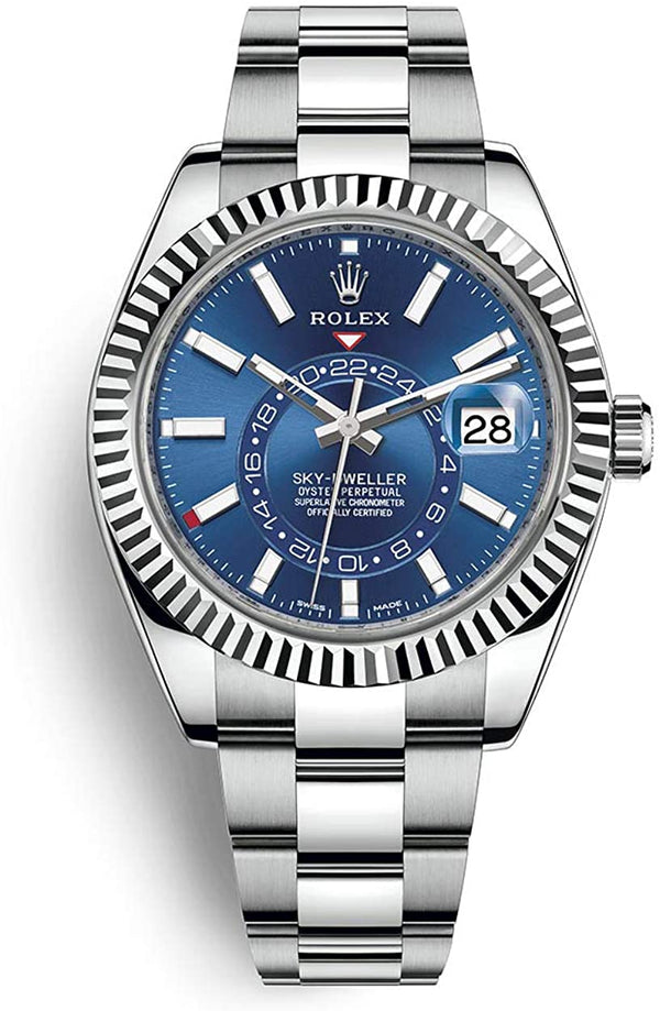 Rolex Sky-Dweller White Rolesor - Blue Index Dial - Oyster Bracelet (Ref# 336934)