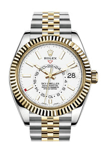 Rolex Sky-Dweller Yellow Rolesor Oyster Perpetual Sky-Dweller - White Index Dial - Jubilee Bracelet 326933